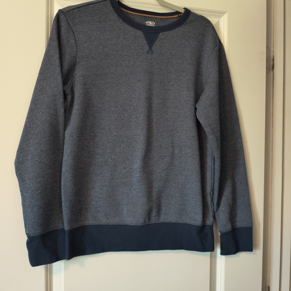 Athletic Works Kids Heather Blue Crewneck Sweater